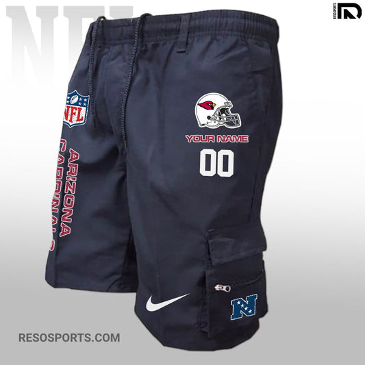 Arizona Cardinals Personalized Multi-Pockets Man Shorts AZBTMPMS000006