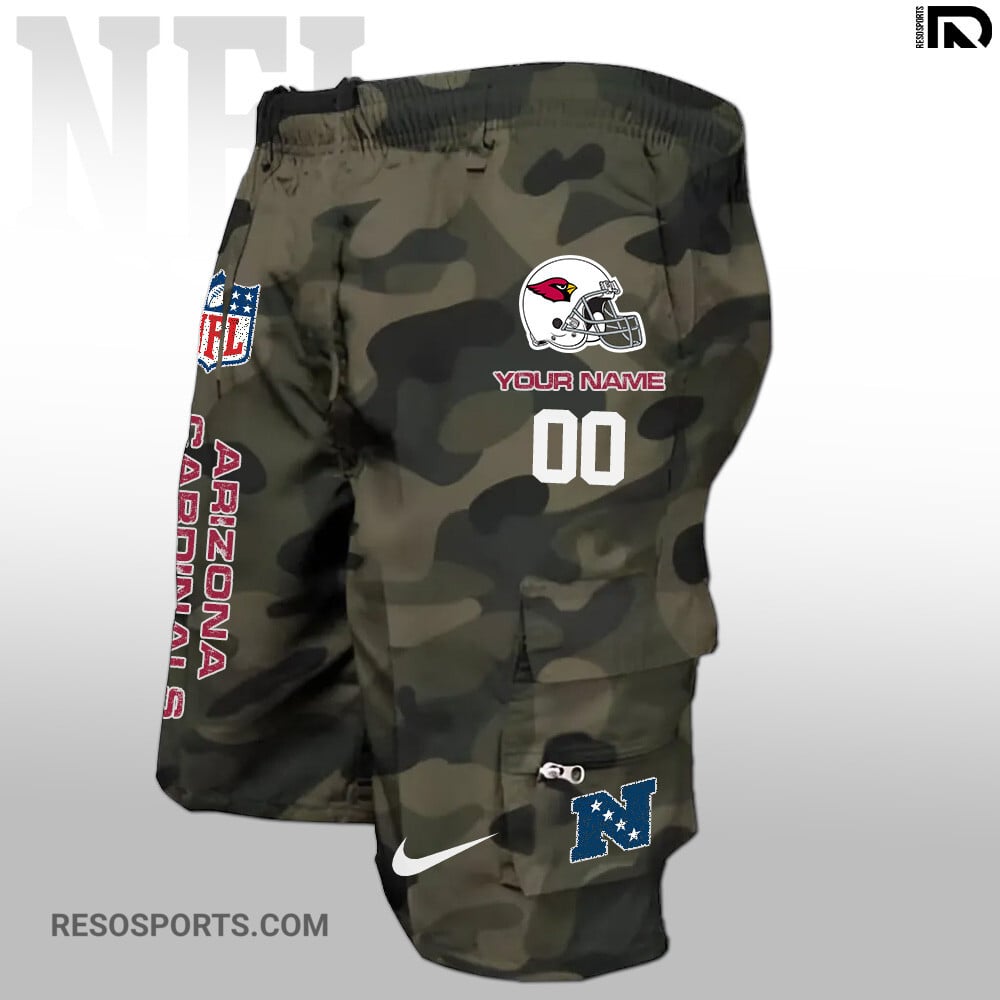 Arizona Cardinals Personalized Multi-Pockets Man Shorts AZBTMPMS000006