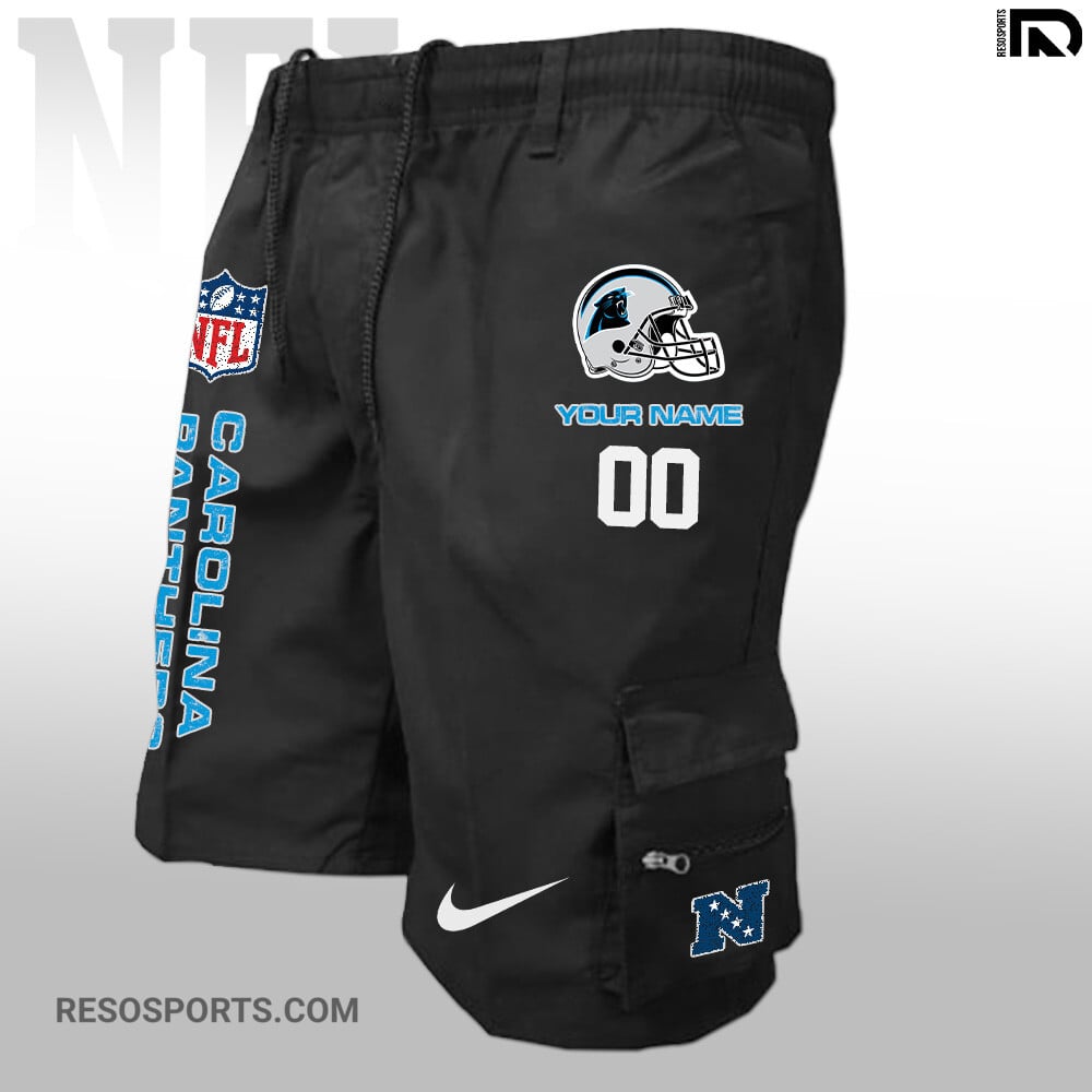 Carolina Panthers Personalized Multi-Pockets Man Shorts AZBTMPMS000037