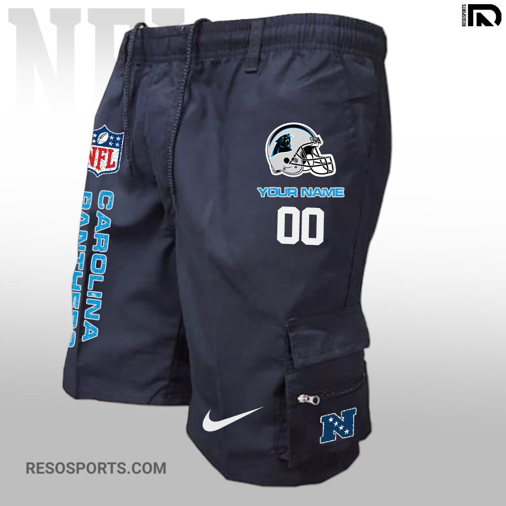 Carolina Panthers Personalized Multi-Pockets Man Shorts AZBTMPMS000037