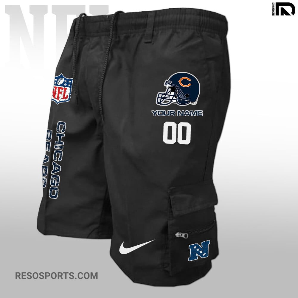 Chicago Bears Personalized Multi-Pockets Man Shorts AZBTMPMS000038