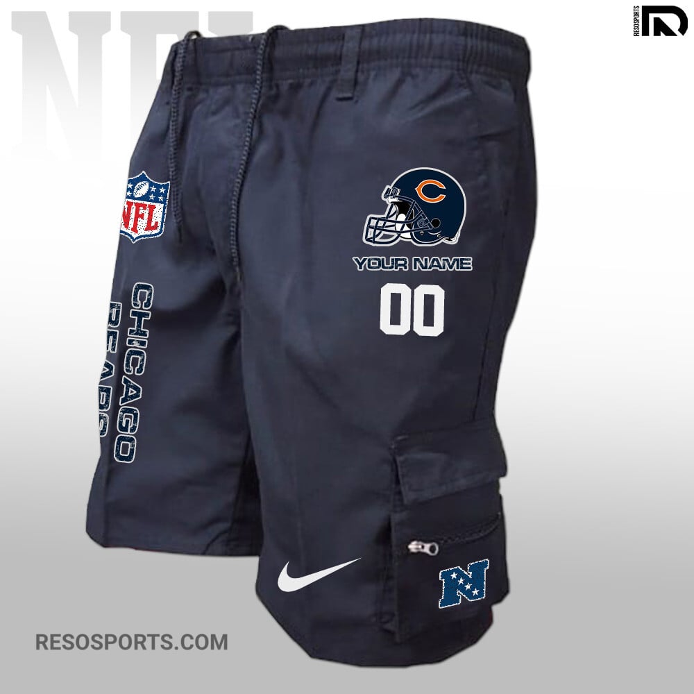 Chicago Bears Personalized Multi-Pockets Man Shorts AZBTMPMS000038