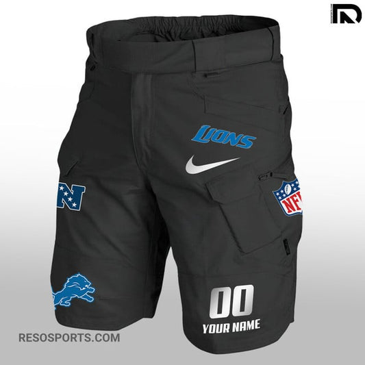Detroit Lions Limited Edition Front Pockets Men Shorts AZBTFPMS000119