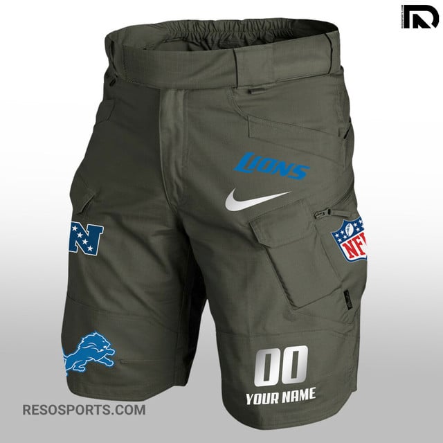 Detroit Lions Limited Edition Front Pockets Men Shorts AZBTFPMS000119