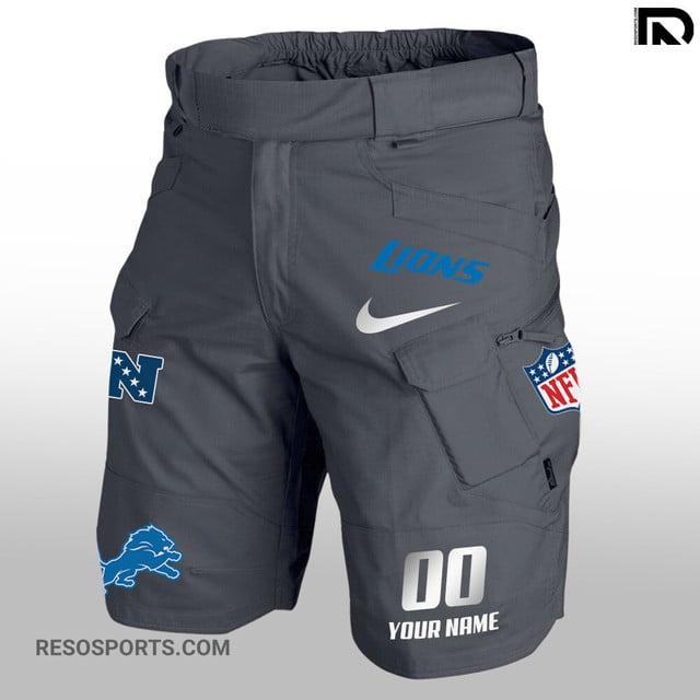 Detroit Lions Limited Edition Front Pockets Men Shorts AZBTFPMS000119