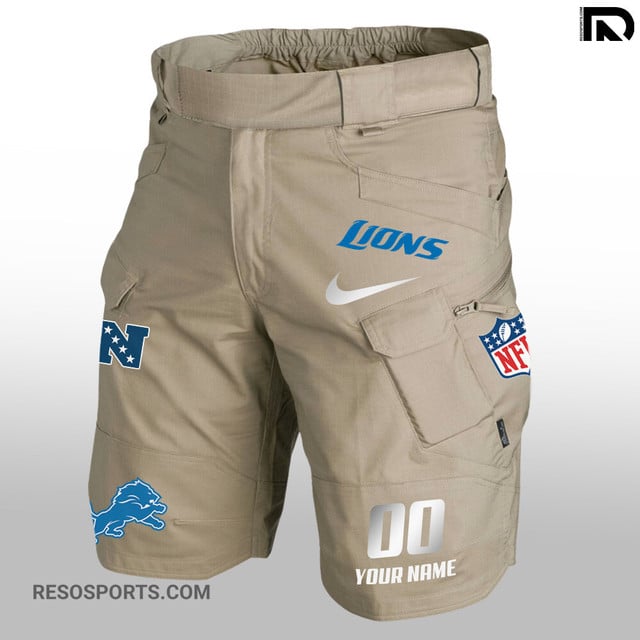 Detroit Lions Limited Edition Front Pockets Men Shorts AZBTFPMS000119