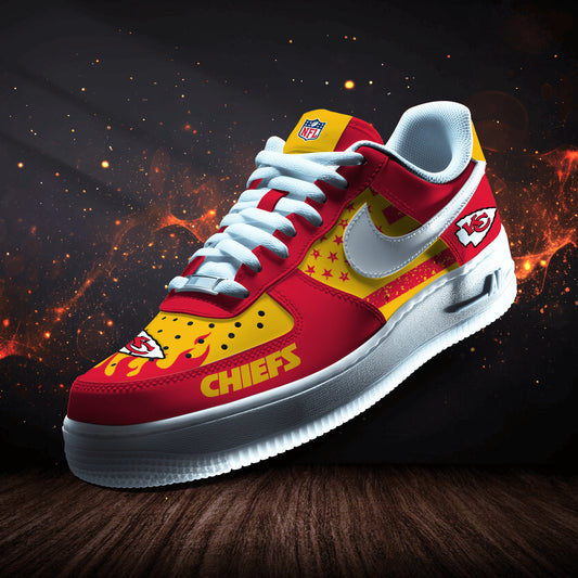Kansas City Chiefs Personalized  AF1-1 Logo Pattern Sneakers AZBTAF1000373