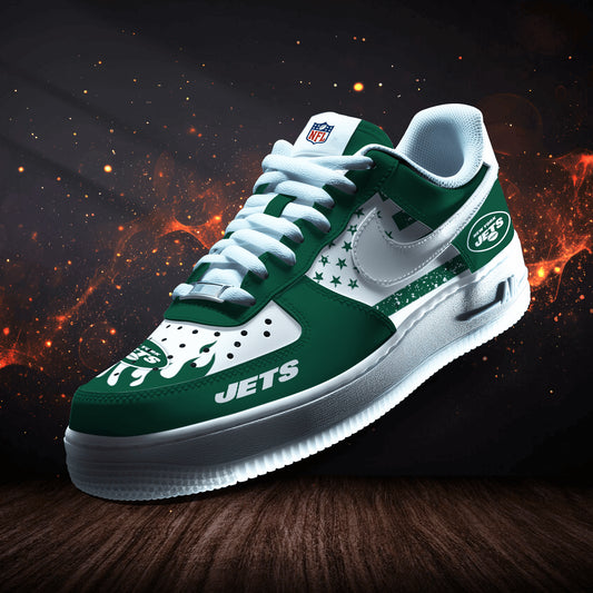 New York Jets Personalized  AF1-1 Logo Pattern Sneakers AZBTAF1000311