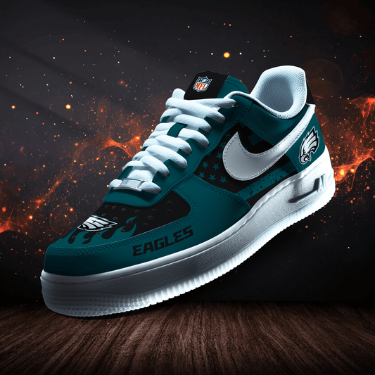 Philadelphia Eagles Personalized  AF1-1 Logo Pattern Sneakers AZBTAF1000313