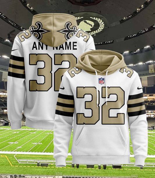New Orleans Saints New Personalized Football Hoodie Style Jersey AZBTJSHD000005