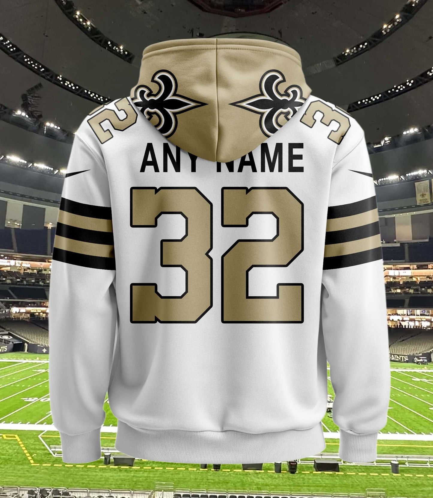 New Orleans Saints New Personalized Football Hoodie Style Jersey AZBTJSHD000005