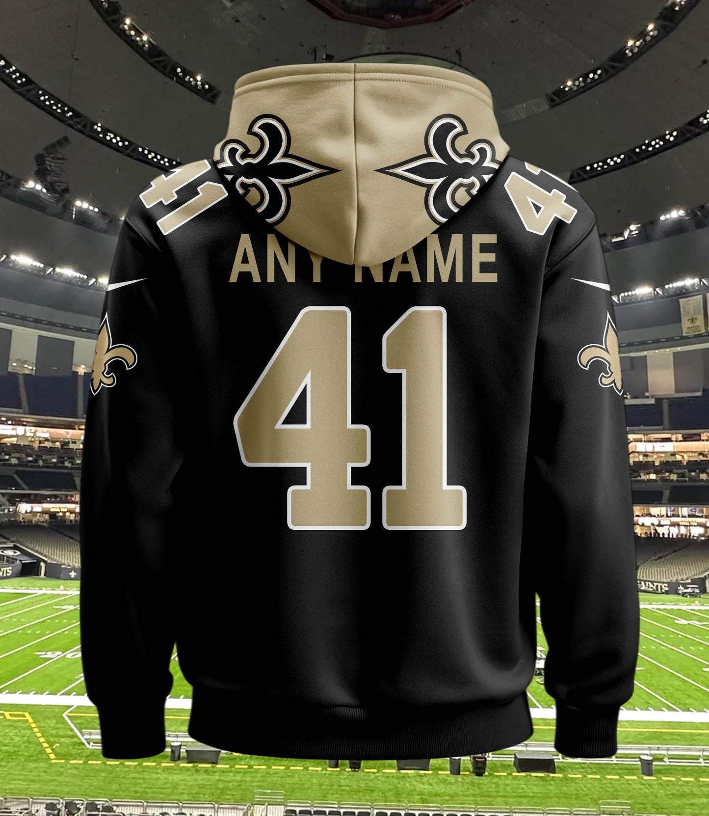 New Orleans Saints New Personalized Football Hoodie Style Jersey AZBTJSHD000004