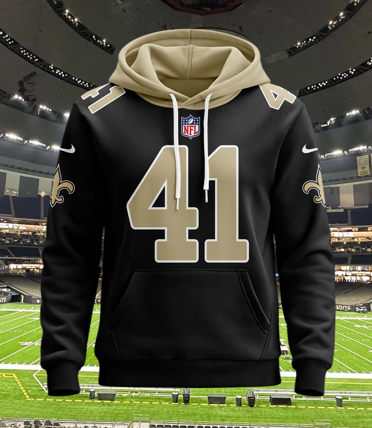 New Orleans Saints New Personalized Football Hoodie Style Jersey AZBTJSHD000004