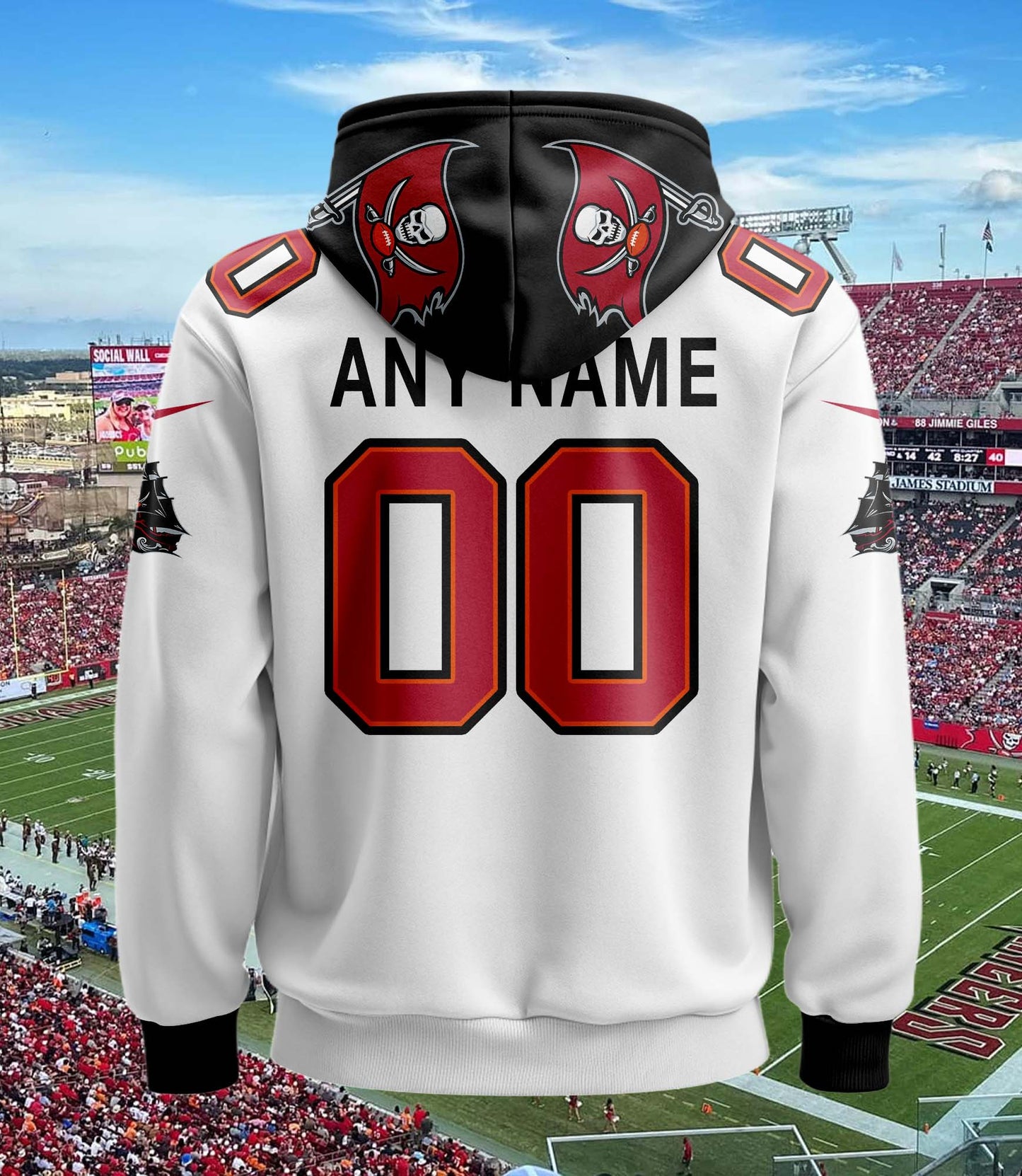 Tampa Bay Buccaneers New Personalized Football Hoodie Style Jersey AZBTJSHD000020