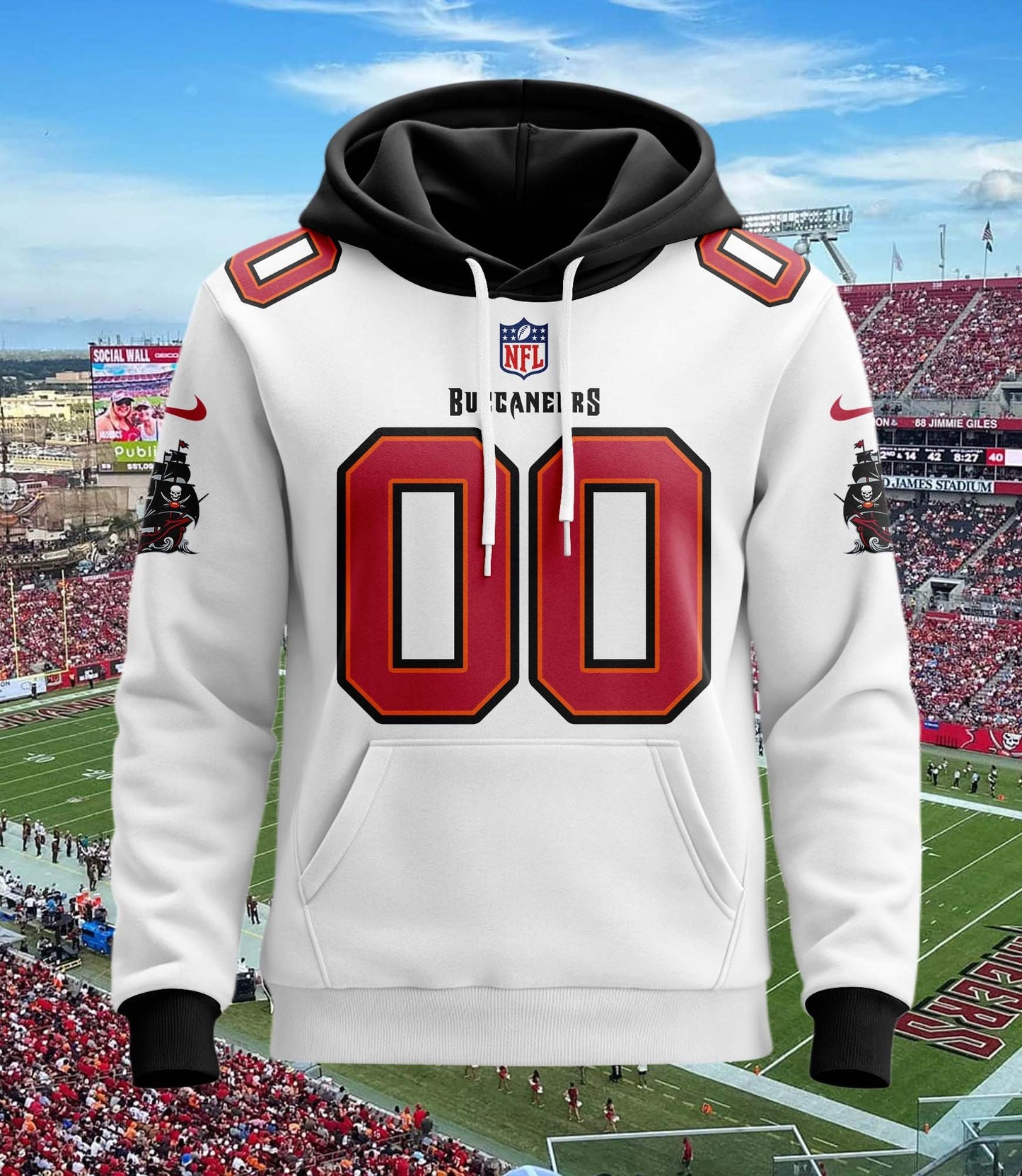 Tampa Bay Buccaneers New Personalized Football Hoodie Style Jersey AZBTJSHD000020