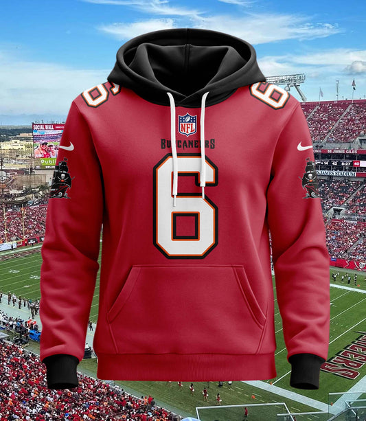 Tampa Bay Buccaneers New Personalized Football Hoodie Style Jersey AZBTJSHD000018