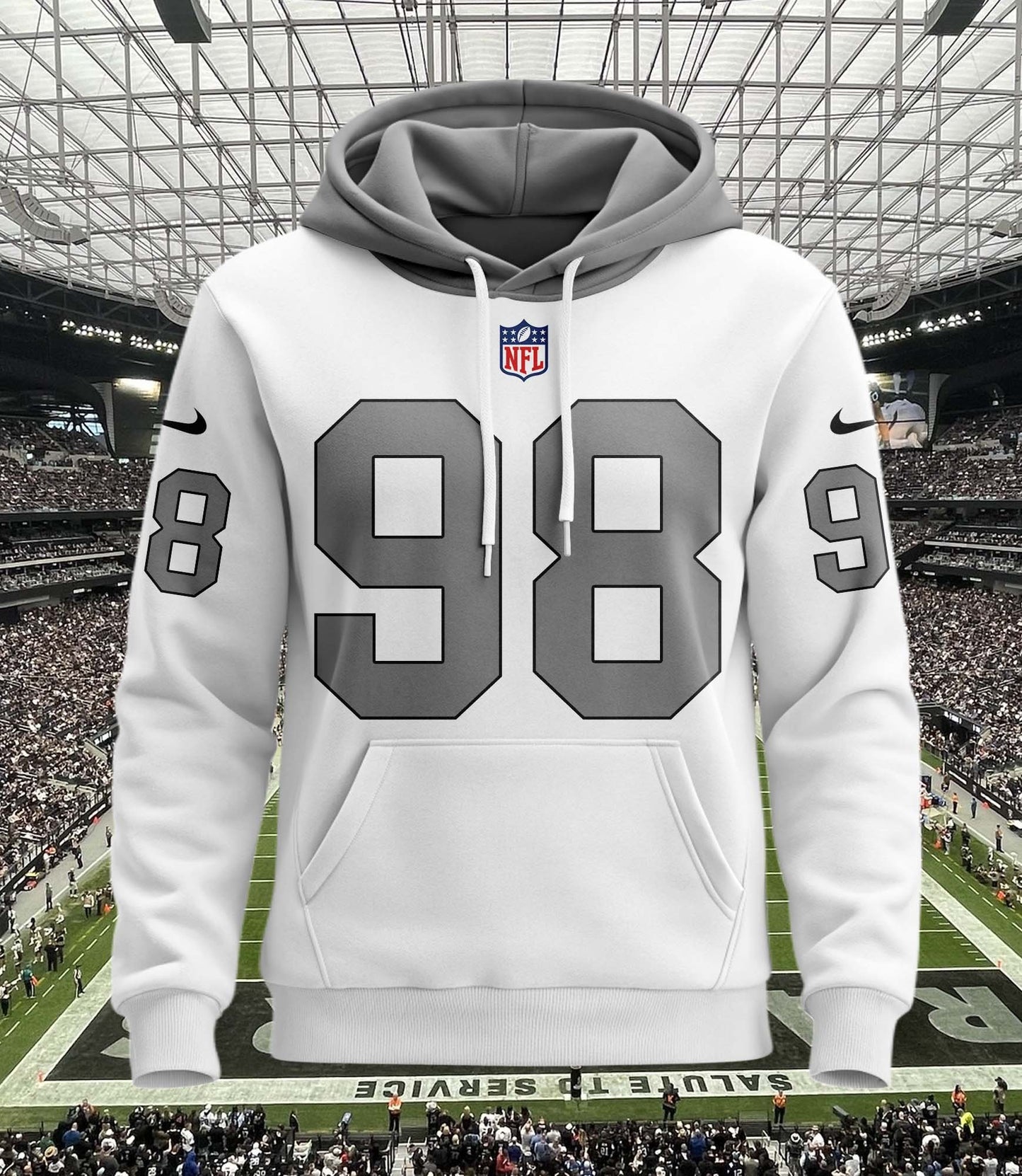 Las Vegas Raiders New Personalized Football Hoodie Style Jersey AZBTJSHD000077