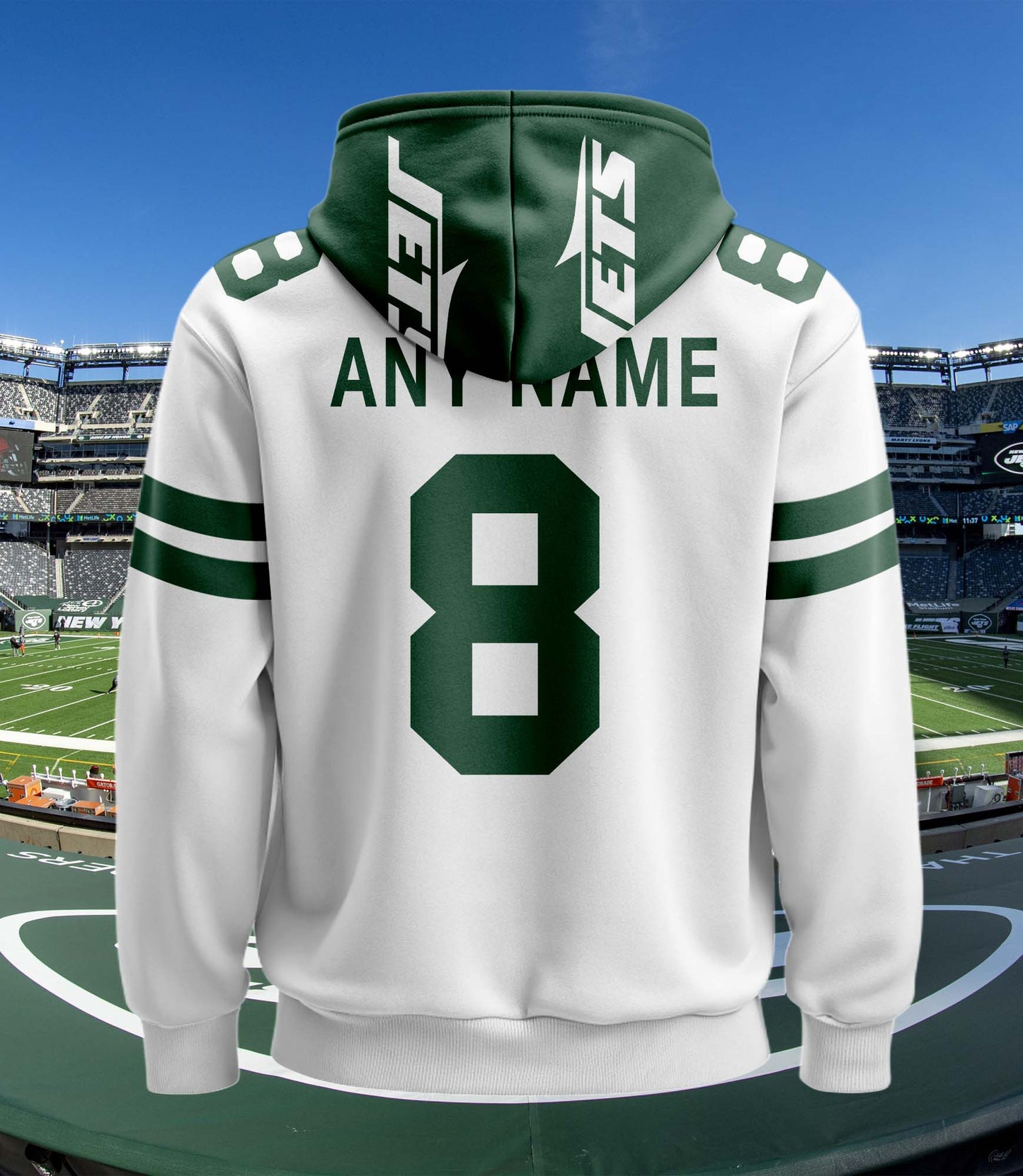 New York Jets New Personalized Football Hoodie Style Jersey AZBTJSHD000008