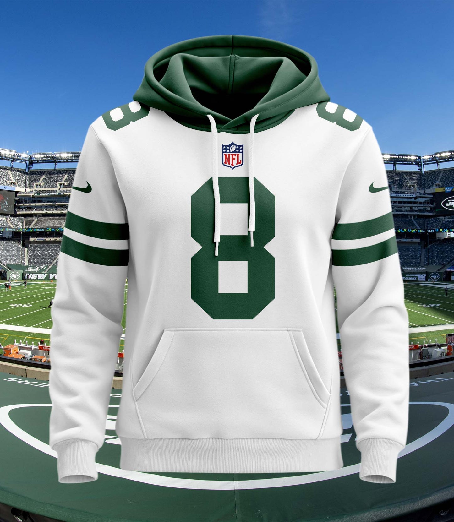 New York Jets New Personalized Football Hoodie Style Jersey AZBTJSHD000008