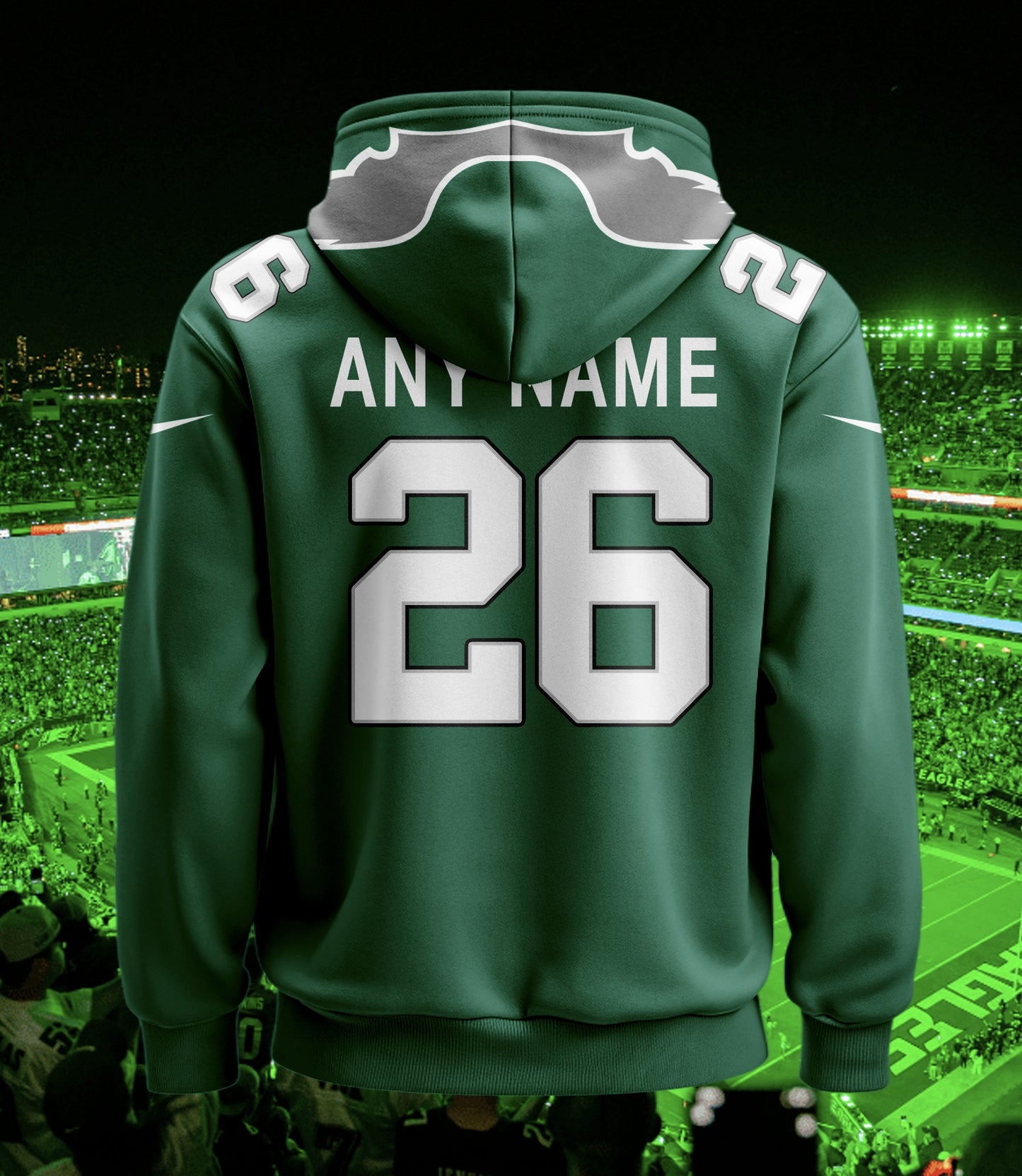 Philadelphia Eagles New Personalized Football Hoodie Style Jersey AZBTJSHD000010
