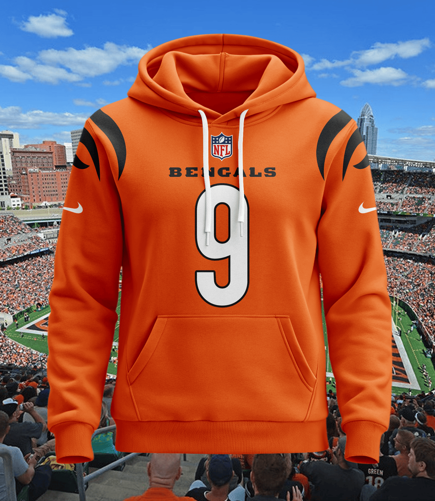 Cincinnati Bengals New Personalized Football Hoodie Style Jersey AZBTJSHD000062