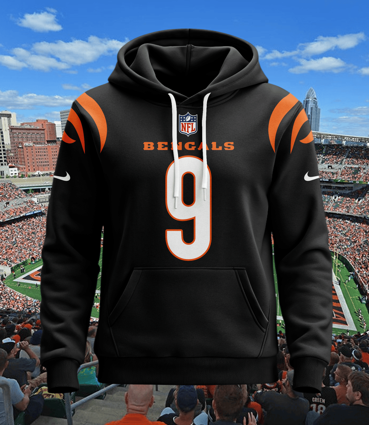 Cincinnati Bengals New Personalized Football Hoodie Style Jersey AZBTJSHD000063