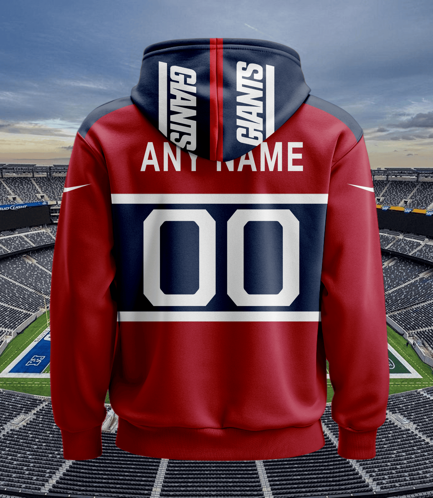 New York Giants New Personalized Football Hoodie Style Jersey AZBTJSHD000006