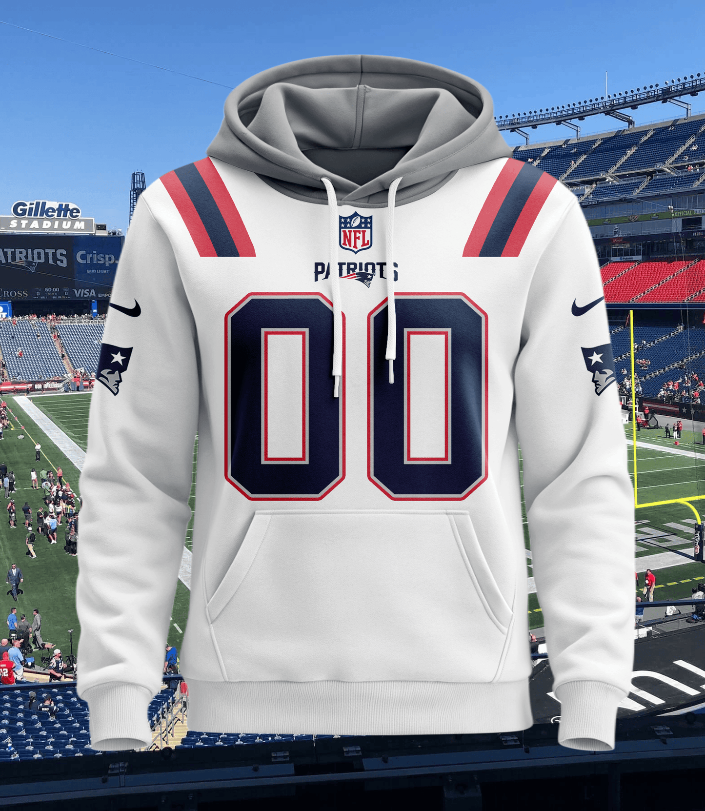 New England Patriots New Personalized Football Hoodie Style Jersey AZBTJSHD000001