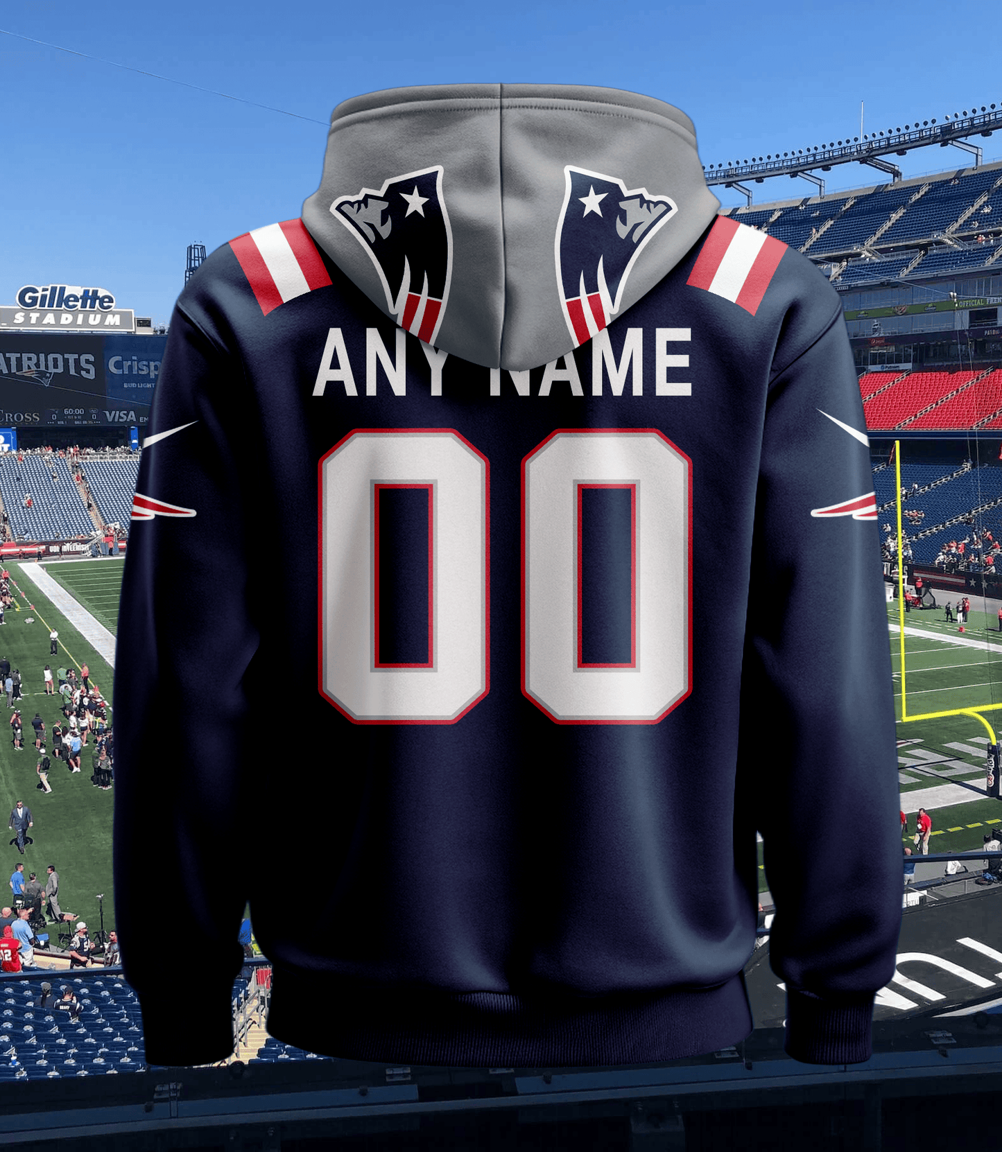 New England Patriots New Personalized Football Hoodie Style Jersey AZBTJSHD000002