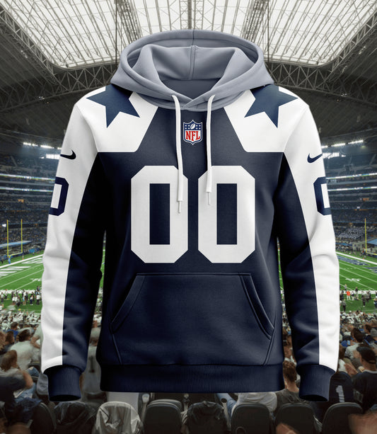 Dallas Cowboys New Personalized Football Hoodie Style Jersey AZBTJSHD000066