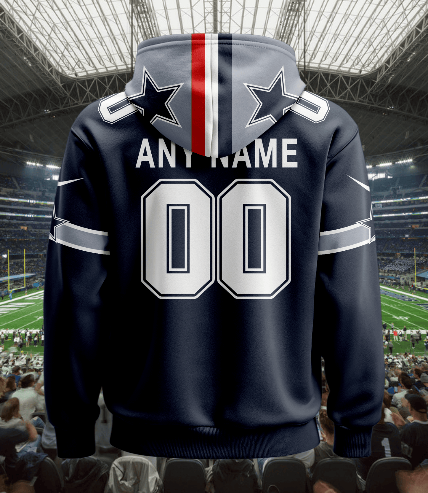 Dallas Cowboys New Personalized Football Hoodie Style Jersey AZBTJSHD000067