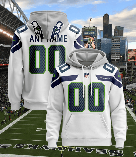 Seattle Seahawks New Personalized Football Hoodie Style Jersey AZBTJSHD000016