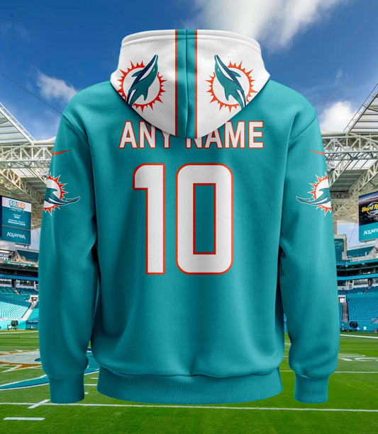 Miami Dolphins New Personalized Football Hoodie Style Jersey AZBTJSHD000080