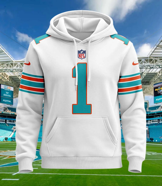 Miami Dolphins New Personalized Football Hoodie Style Jersey AZBTJSHD000079