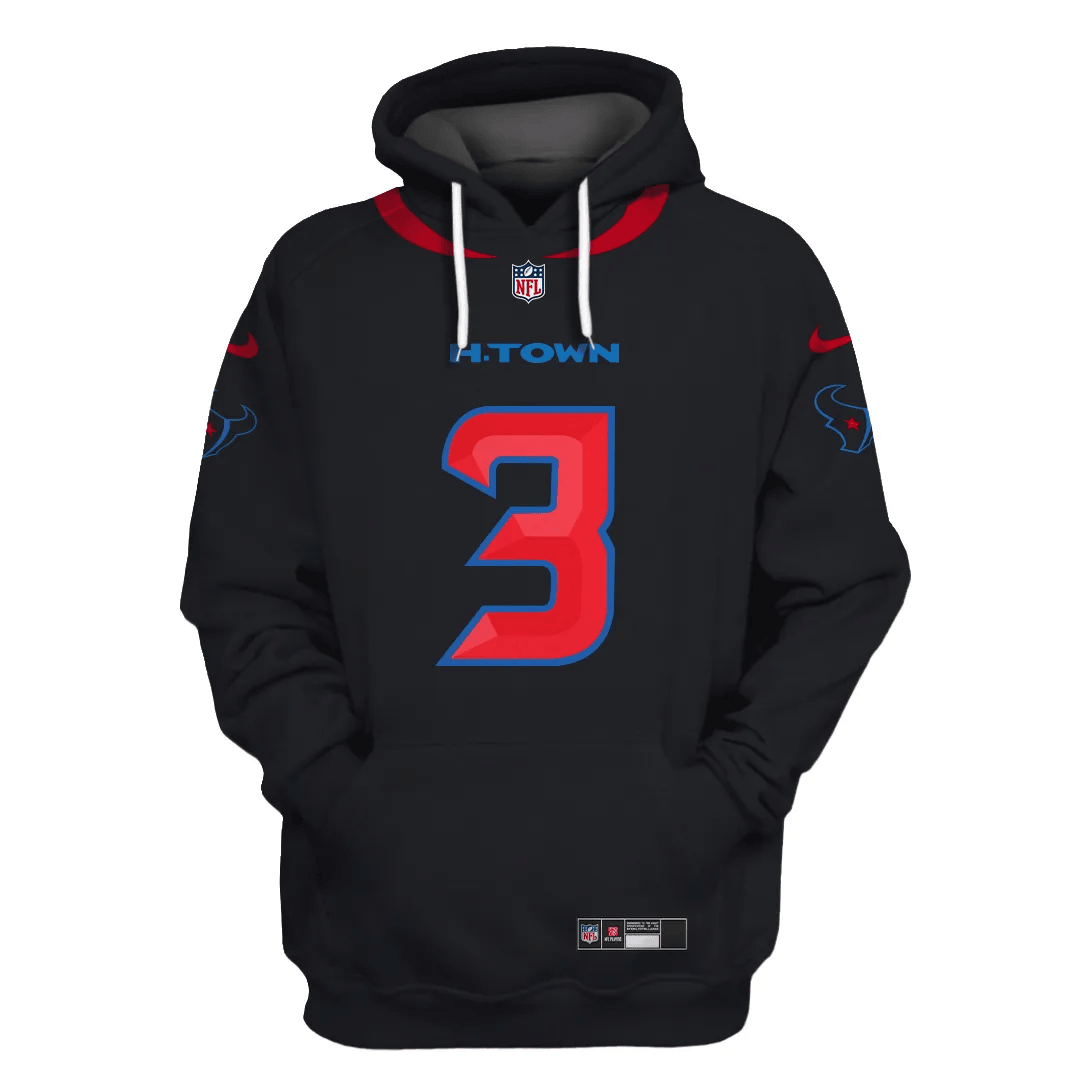 Houston Texans New Personalized Football Hoodie Style Jersey AZBTJSHD000035