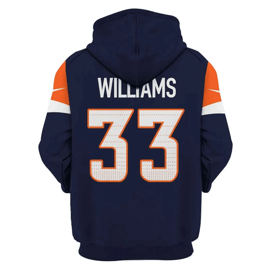 Denver Broncos New Personalized Football Hoodie Style Jersey AZBTJSHD000029