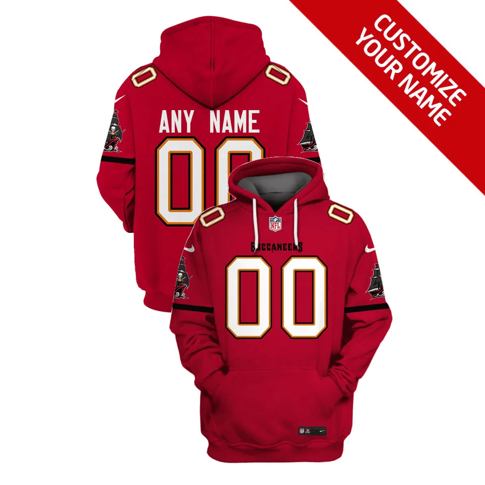 Tampa Bay Buccaneers New Personalized Football Hoodie Style Jersey AZBTJSHD000044