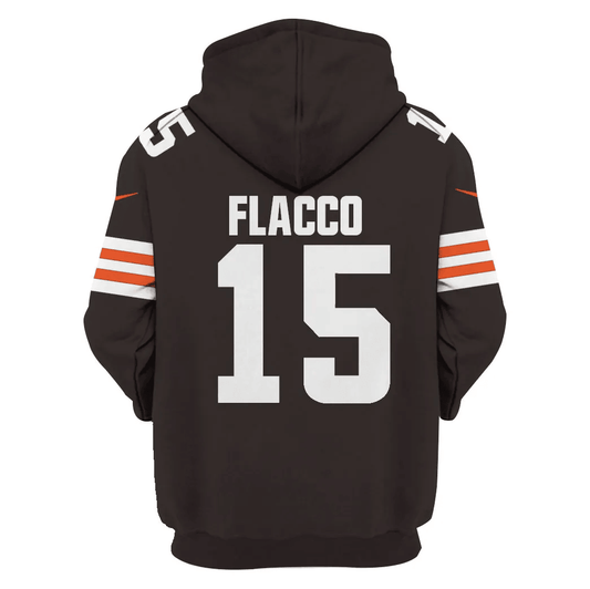 Cleveland Browns New Personalized Football Hoodie Style Jersey AZBTJSHD000024