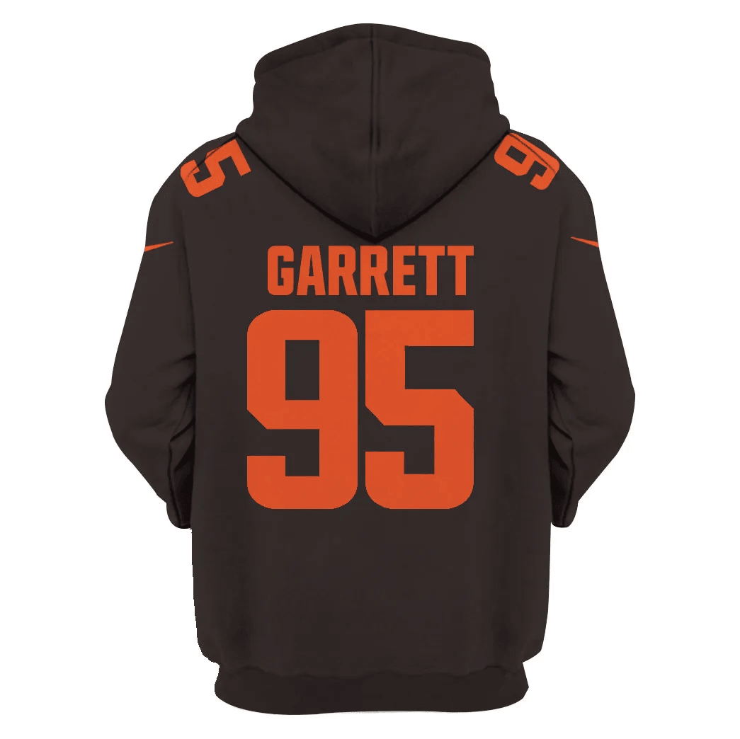 Cleveland Browns New Personalized Football Hoodie Style Jersey AZBTJSHD000025