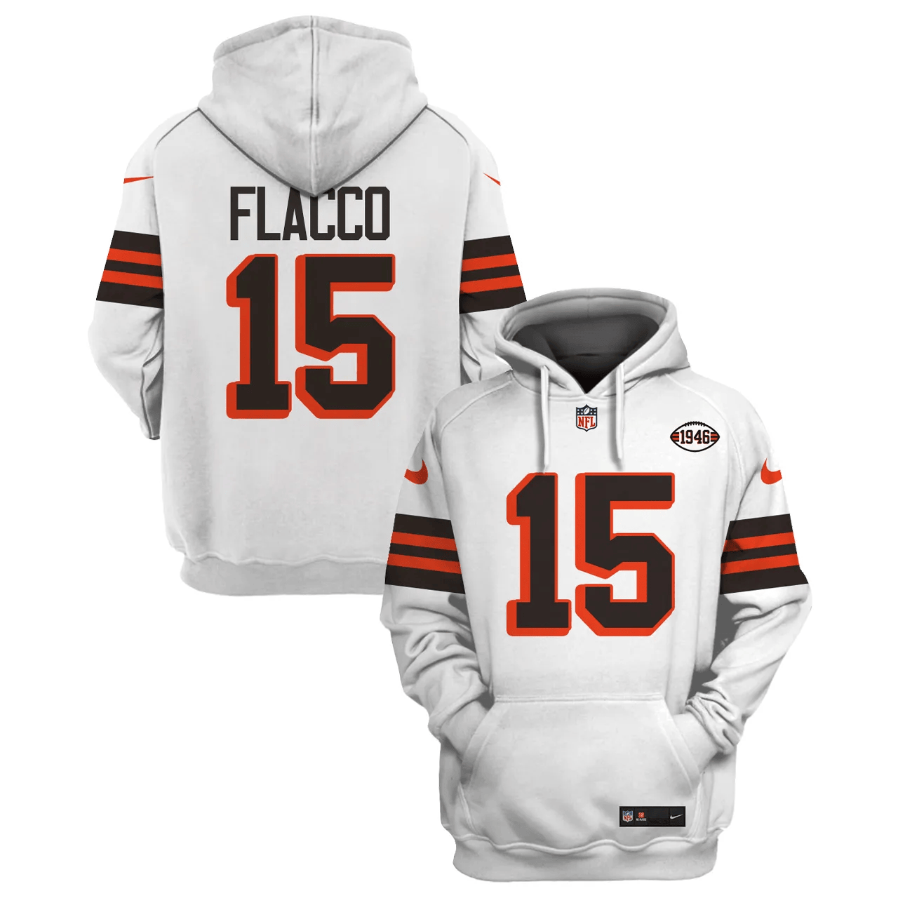 Cleveland Browns New Personalized Football Hoodie Style Jersey AZBTJSHD000026