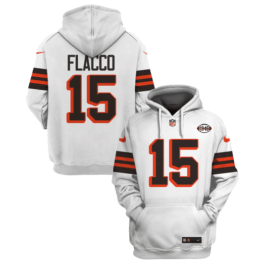Cleveland Browns New Personalized Football Hoodie Style Jersey AZBTJSHD000026