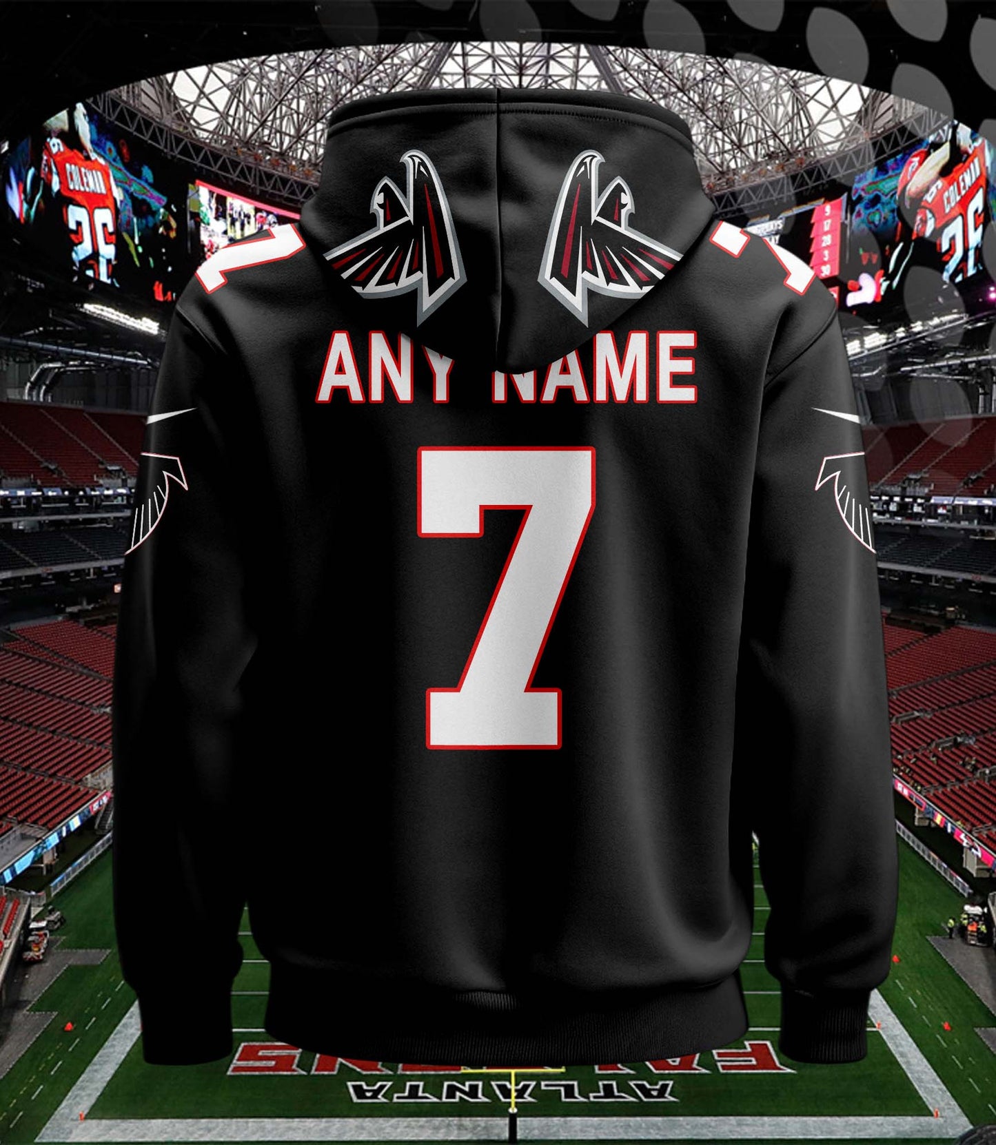 Atlanta Falcons New Personalized Football Hoodie Style Jersey AZBTJSHD000023