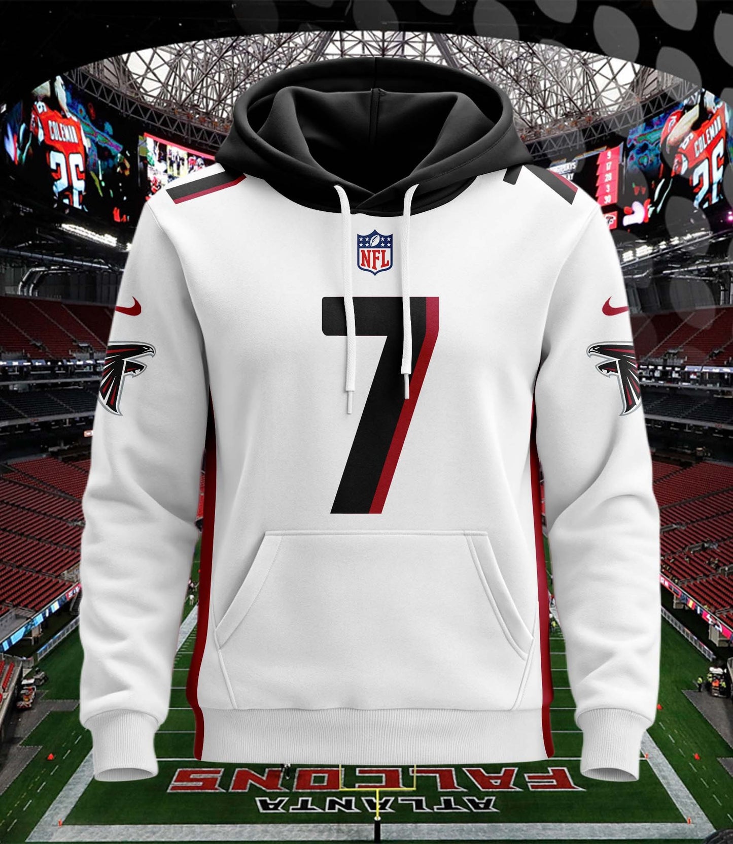 Atlanta Falcons New Personalized Football Hoodie Style Jersey AZBTJSHD000022