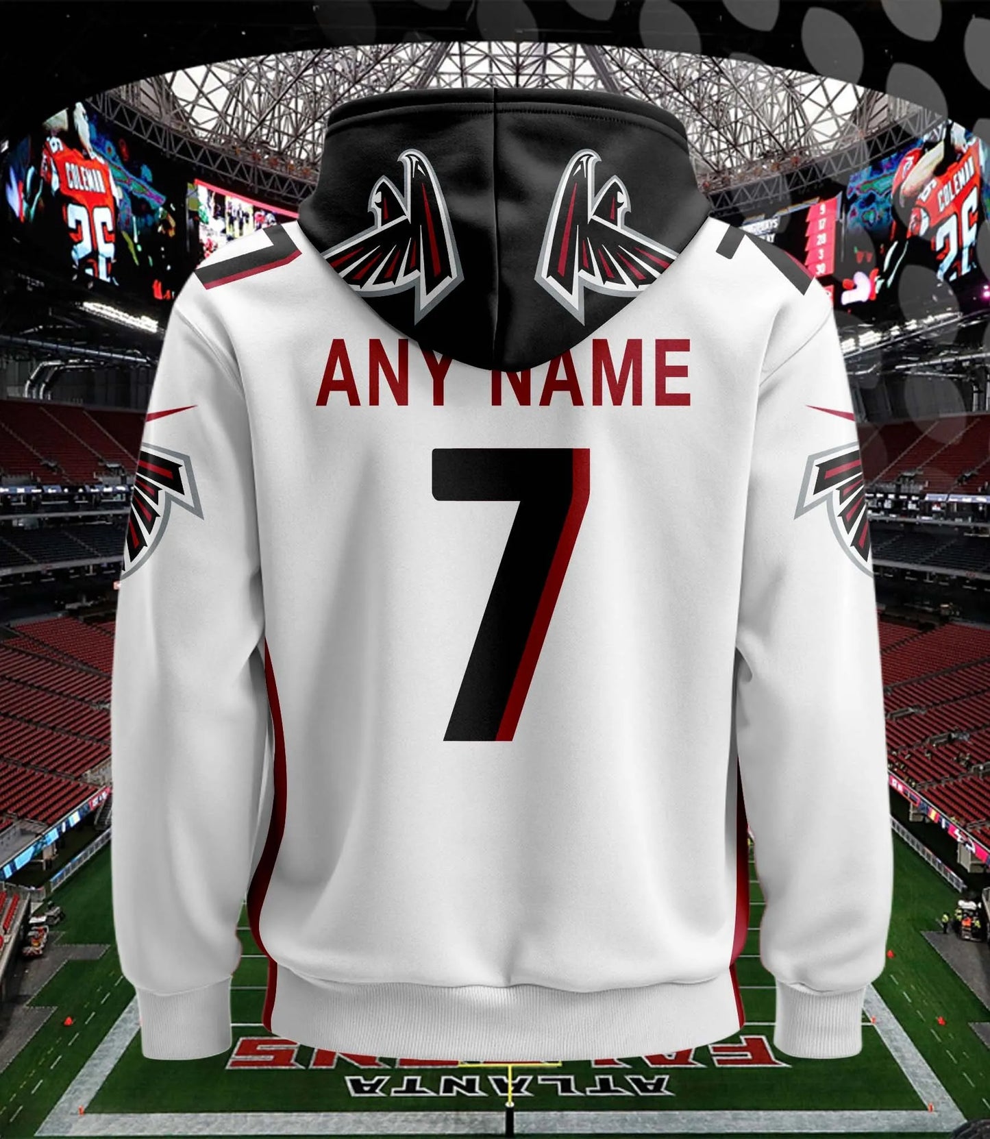 Atlanta Falcons New Personalized Football Hoodie Style Jersey AZBTJSHD000022