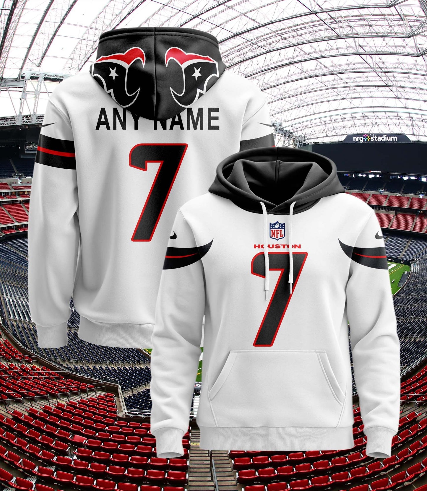 Houston Texans New Personalized Football Hoodie Style Jersey AZBTJSHD000038
