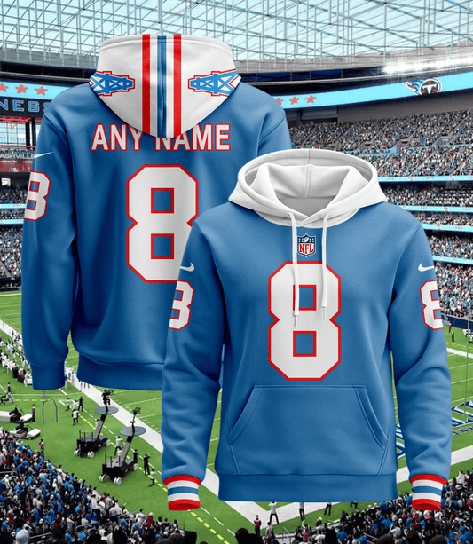 Tennessee Titans New Personalized Football Hoodie Style Jersey AZBTJSHD000055