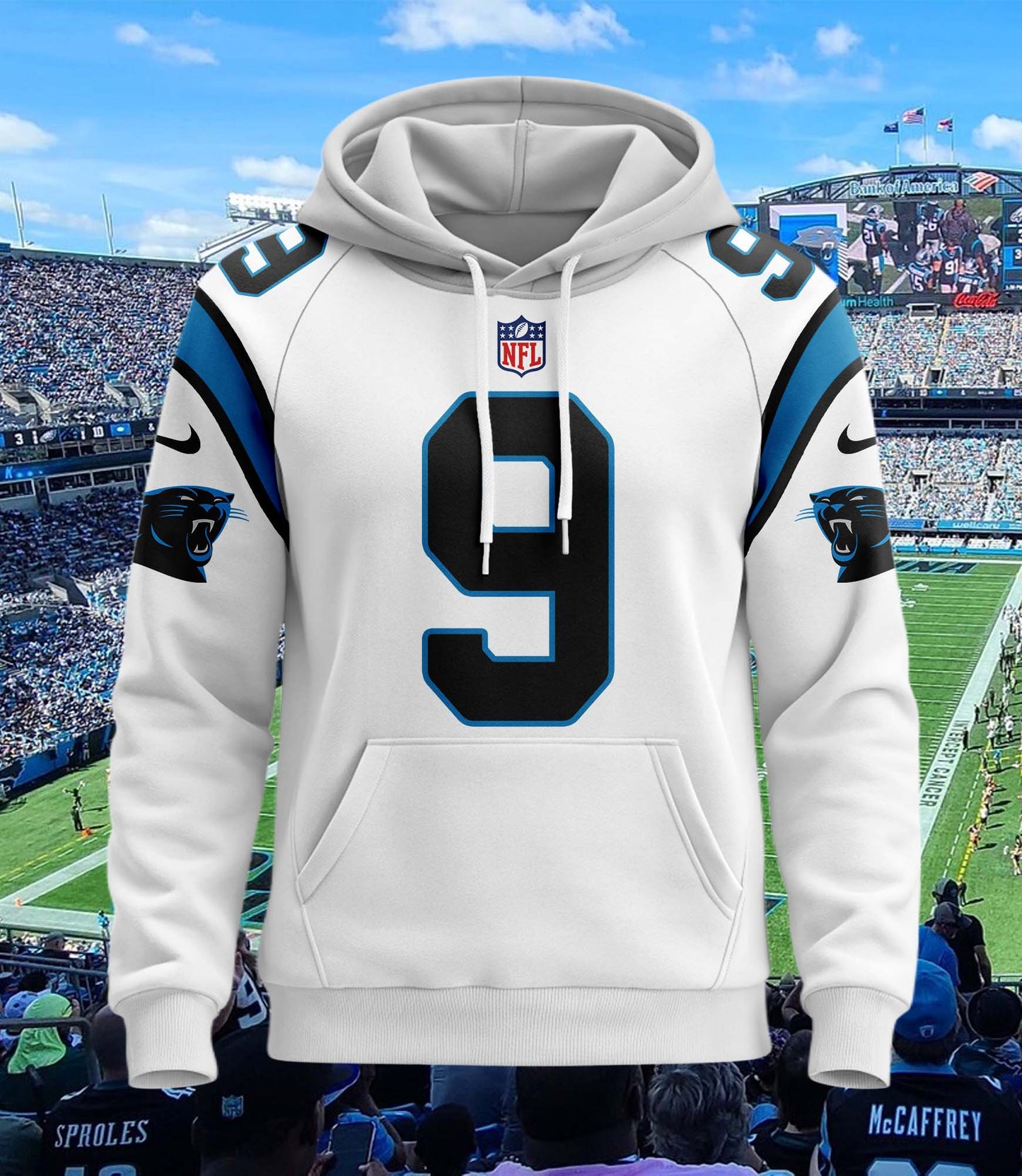 Carolina Panthers New Personalized Football Hoodie Style Jersey AZBTJSHD000050