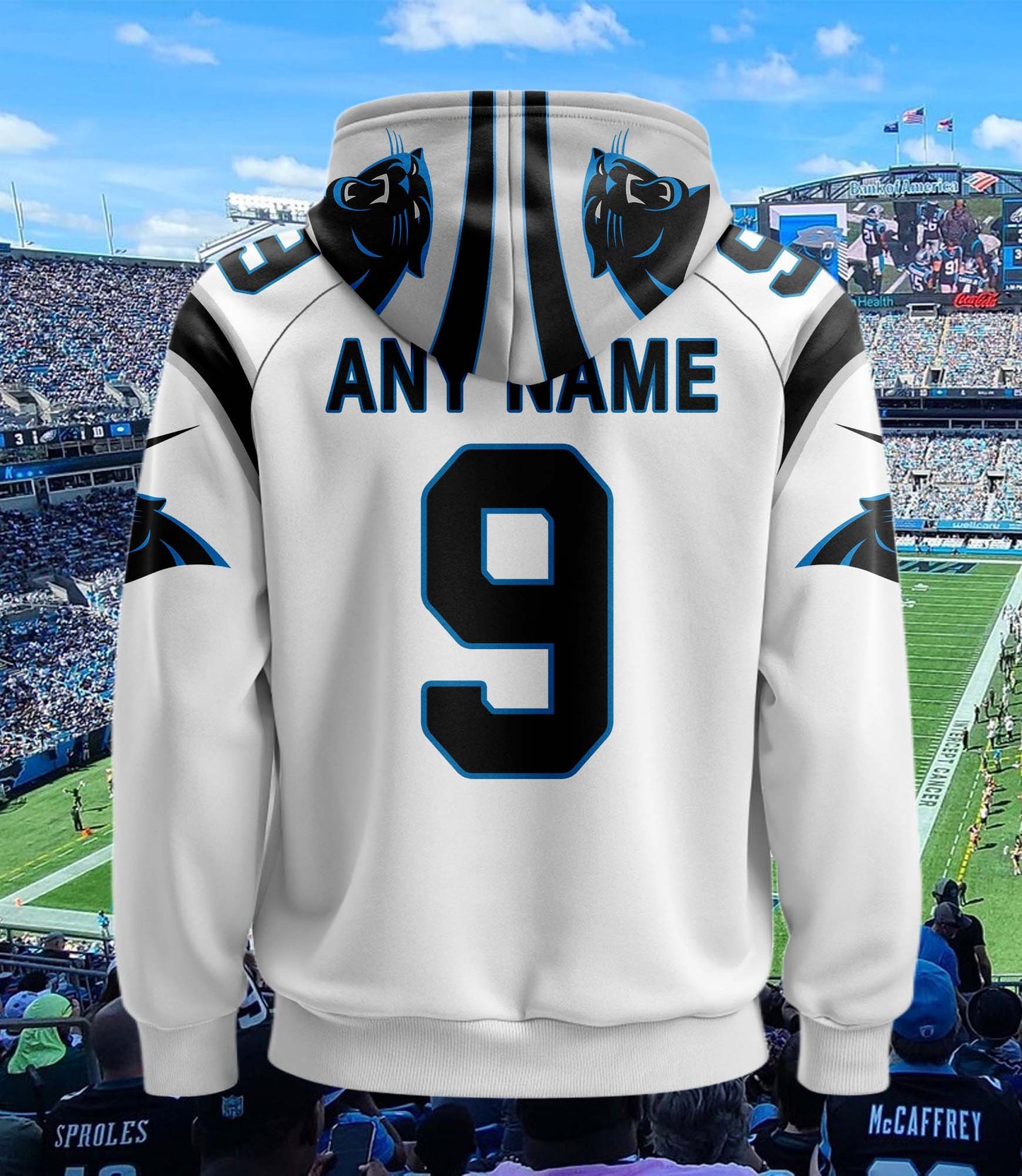 Carolina Panthers New Personalized Football Hoodie Style Jersey AZBTJSHD000050