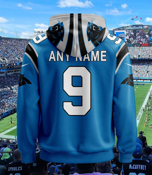 Carolina Panthers New Personalized Football Hoodie Style Jersey AZBTJSHD000048