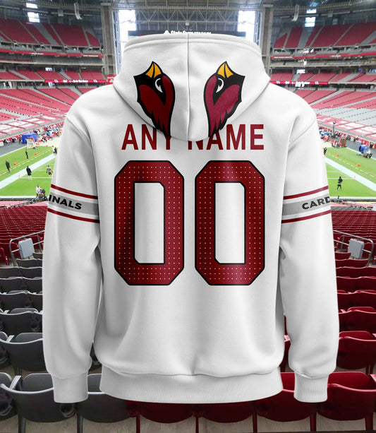 Arizona Cardinals New Personalized Football Hoodie Style Jersey AZBTJSHD000047